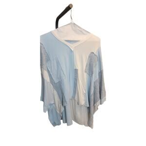 POL mixed media casual top